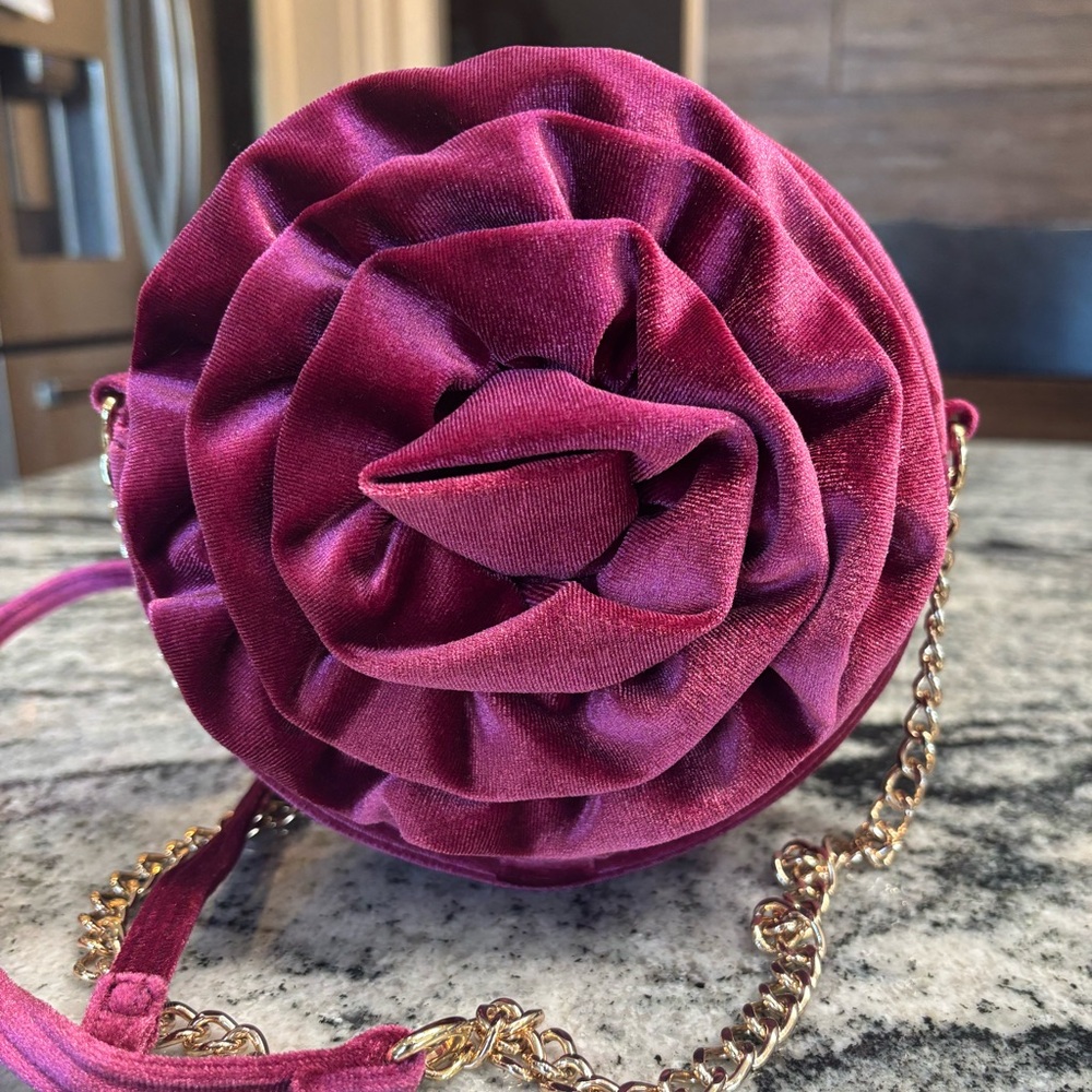 Cat & Jack Girls Velvet Crossbody Holiday Bag.